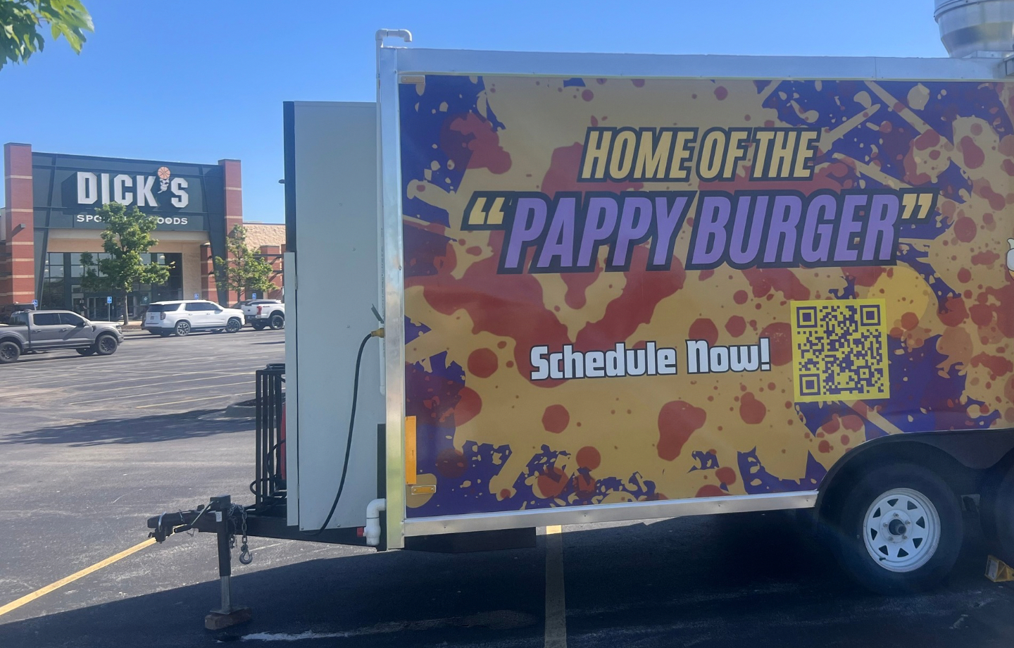Photo outside of The Broken Hatchet Brewery on Main St in Belton MO where Slappy McPappy's has setup at multiple times to sell his famous Pappy Burgers